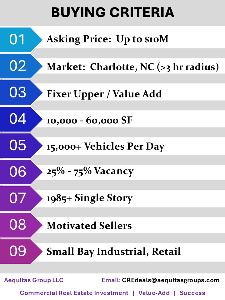 buying criteria broker handout